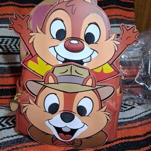 Loungefly Disney Chip And Dale Mink Backpack New with Tags BAM Exclusive